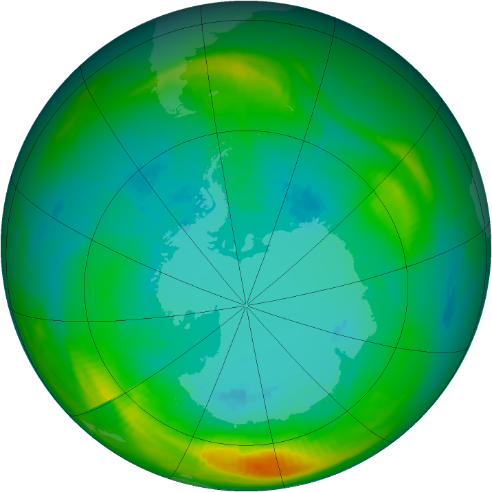 Ozone Map 1981-08-25